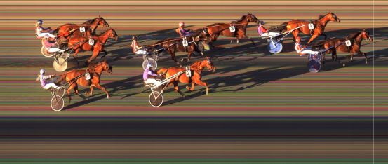 Målfoto for løp 5 på bane BI den 24.07.2020