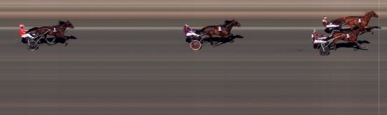 Målfoto for løp 6 på bane BI den 25.07.2020