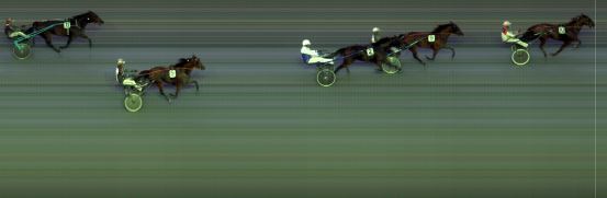 Målfoto for løp 5 på bane BI den 21.08.2020