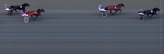 Målfoto for løp 2 på bane BI den 04.09.2020