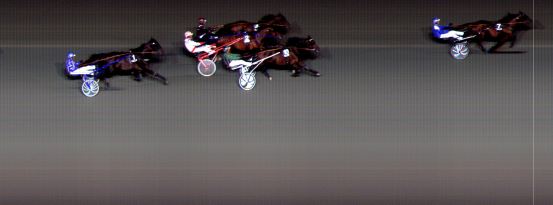 Målfoto for løp 6 på bane BI den 18.09.2020