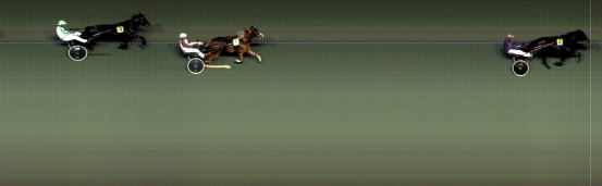 Målfoto for løp 1 på bane BI den 02.10.2020