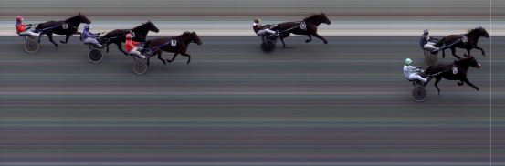 Målfoto for løp 5 på bane BI den 10.10.2020