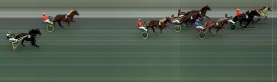 Målfoto for løp 8 på bane BI den 10.10.2020