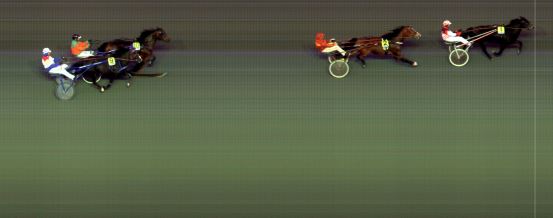 Målfoto for løp 1 på bane BI den 16.10.2020