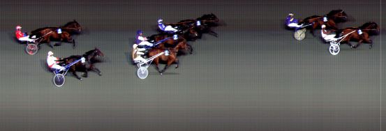 Målfoto for løp 2 på bane BI den 16.10.2020