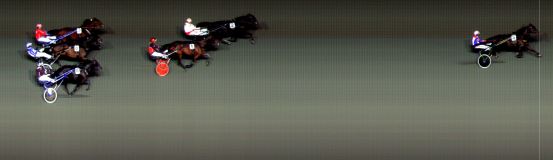 Målfoto for løp 5 på bane BI den 16.10.2020