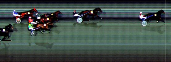 Målfoto for løp 1 på bane BI den 15.11.2020