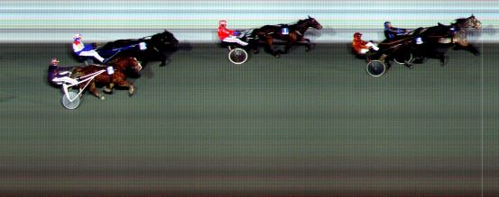 Målfoto for løp 2 på bane BI den 18.12.2020