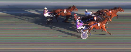 Målfoto for løp 3 på bane BI den 03.02.2021