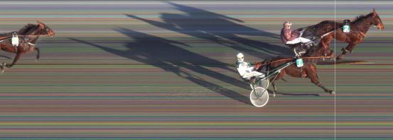 Målfoto for løp 4 på bane BI den 03.02.2021