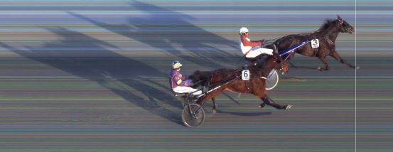 Målfoto for løp 5 på bane BI den 03.02.2021