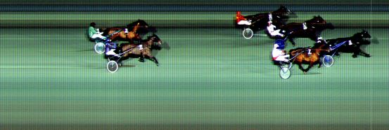 Målfoto for løp 6 på bane BI den 12.02.2021