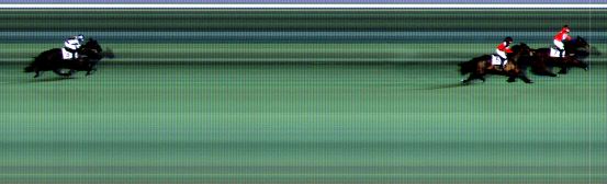 Målfoto for løp 7 på bane BI den 12.02.2021