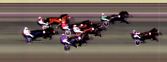 Målfoto for løp 3 på bane BI den 09.03.2021