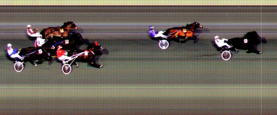 Målfoto for løp 7 på bane BI den 09.03.2021