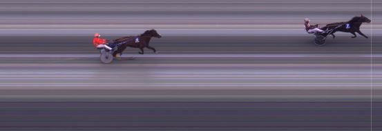 Målfoto for løp 2 på bane BI den 13.03.2021