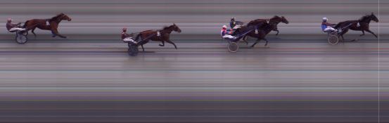 Målfoto for løp 6 på bane BI den 13.03.2021