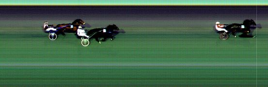 Målfoto for løp 2 på bane BI den 20.03.2021