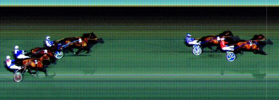 Målfoto for løp 6 på bane BI den 20.03.2021