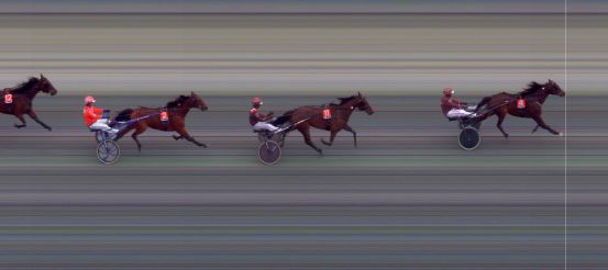 Målfoto for løp 3 på bane BI den 31.03.2021