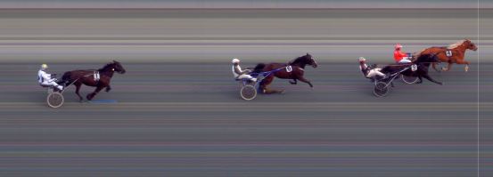 Målfoto for løp 5 på bane BI den 31.03.2021