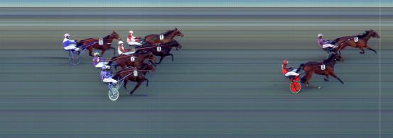 Målfoto for løp 5 på bane BI den 05.04.2021