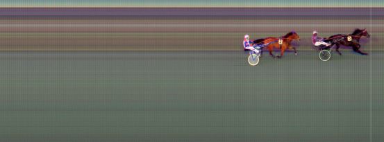 Målfoto for løp 7 på bane BI den 05.04.2021