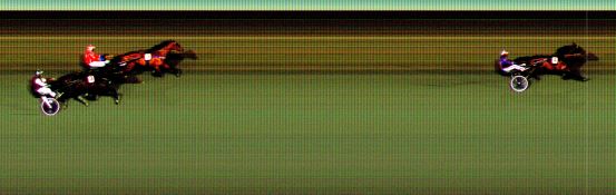 Målfoto for løp 7 på bane BI den 09.04.2021