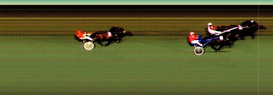 Målfoto for løp 8 på bane BI den 09.04.2021