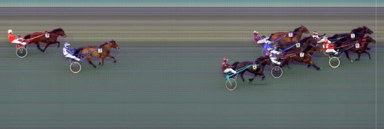 Målfoto for løp 5 på bane BI den 13.04.2021