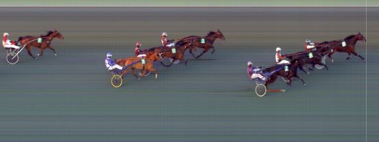 Målfoto for løp 4 på bane BI den 16.04.2021