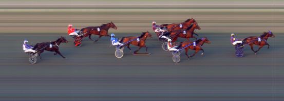 Målfoto for løp 2 på bane BI den 23.04.2021