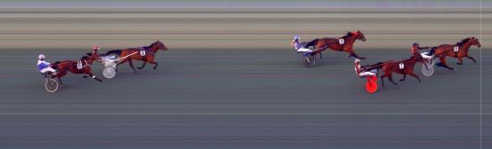 Målfoto for løp 5 på bane BI den 23.04.2021