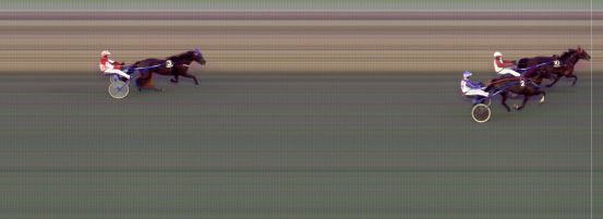 Målfoto for løp 6 på bane BI den 23.04.2021