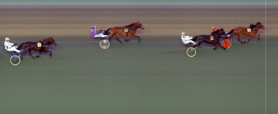 Målfoto for løp 7 på bane BI den 27.04.2021