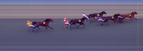 Målfoto for løp 1 på bane BI den 01.05.2021