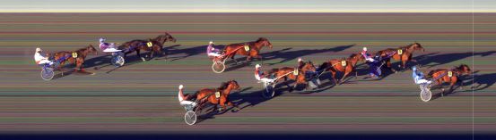 Målfoto for løp 1 på bane BI den 07.05.2021