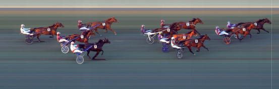 Målfoto for løp 5 på bane BI den 07.05.2021