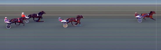 Målfoto for løp 6 på bane BI den 07.05.2021