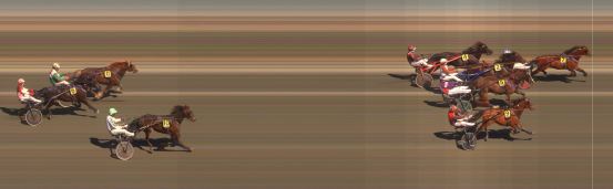 Målfoto for løp 1 på bane BI den 22.05.2021