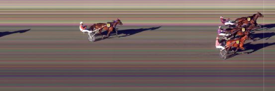 Målfoto for løp 1 på bane BI den 28.05.2021