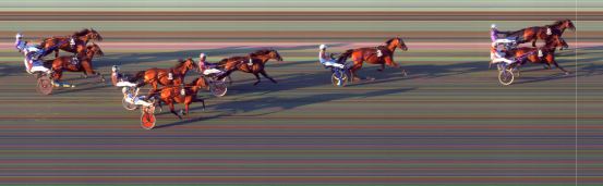 Målfoto for løp 6 på bane BI den 15.06.2021