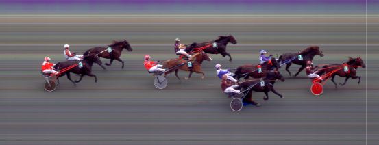 Målfoto for løp 4 på bane BI den 21.06.2021