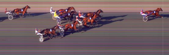 Målfoto for løp 2 på bane BI den 02.07.2021