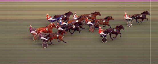 Målfoto for løp 5 på bane BI den 07.07.2021