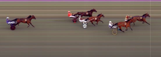 Målfoto for løp 7 på bane BI den 07.07.2021