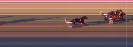 Målfoto for løp 6 på bane BI den 16.07.2021