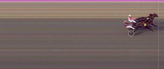 Målfoto for løp 1 på bane BI den 19.07.2021