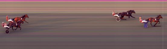 Målfoto for løp 6 på bane BI den 19.07.2021